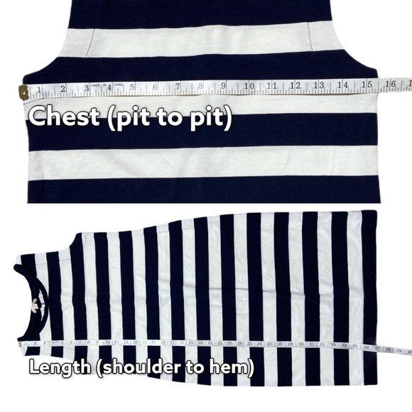 Gap Dress Stripe Navy Blue And White Size XSMALL - Picture 5 of 9